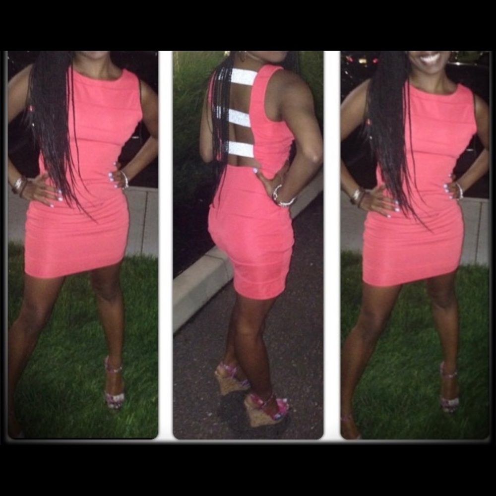 🧡🧡ASOS Burnt Orange Bandage Dress (Small)
